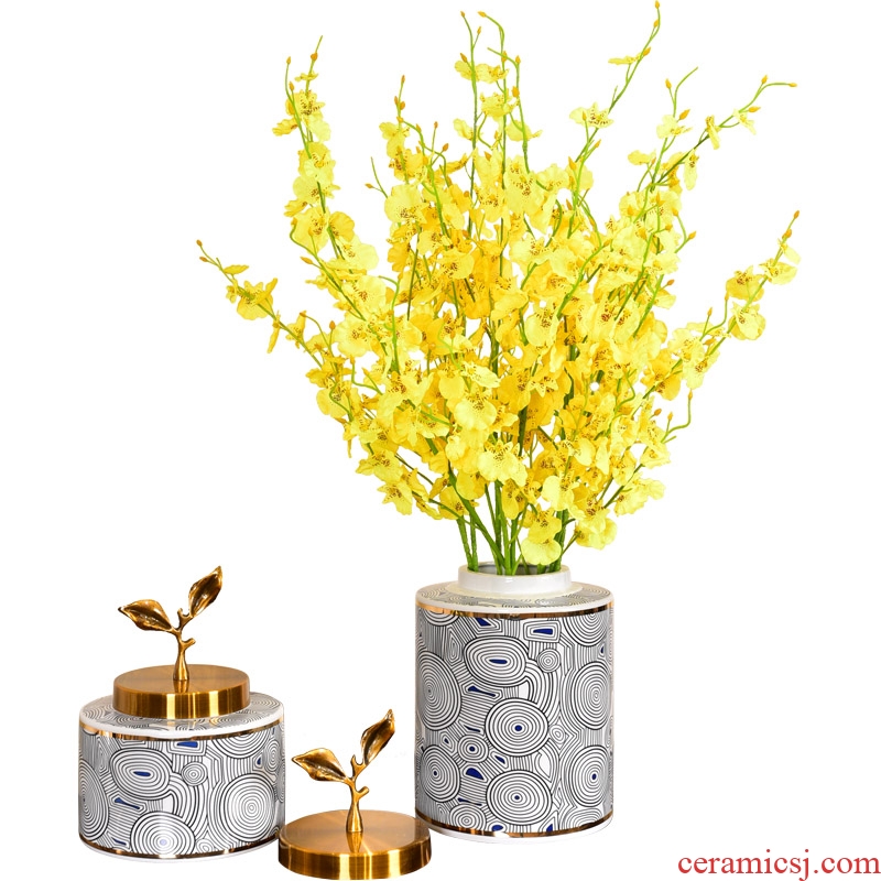 Murphy's new Chinese creative ceramic vase household desktop furnishing articles the sitting room porch receive a vase decoration storage tank