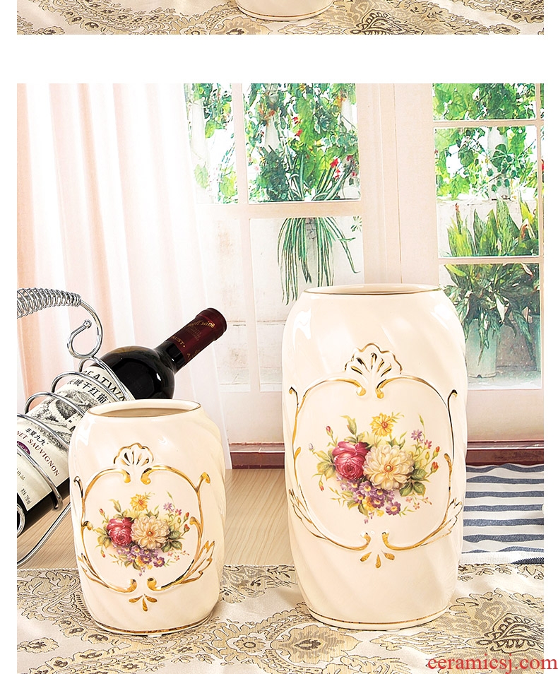 Light key-2 luxury floret bottle ceramic wine accessories furnishing articles sitting room arranging flowers all over the sky star TV ark, dried flower vase