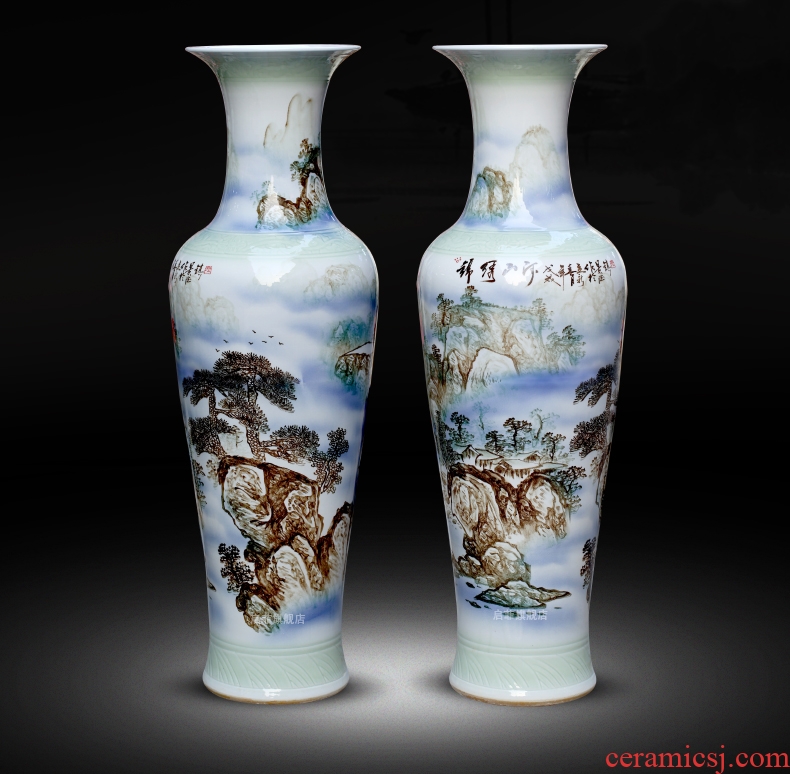 Jingdezhen ceramics living room of large vase hand - made splendid sunvo hotel decoration large furnishing articles