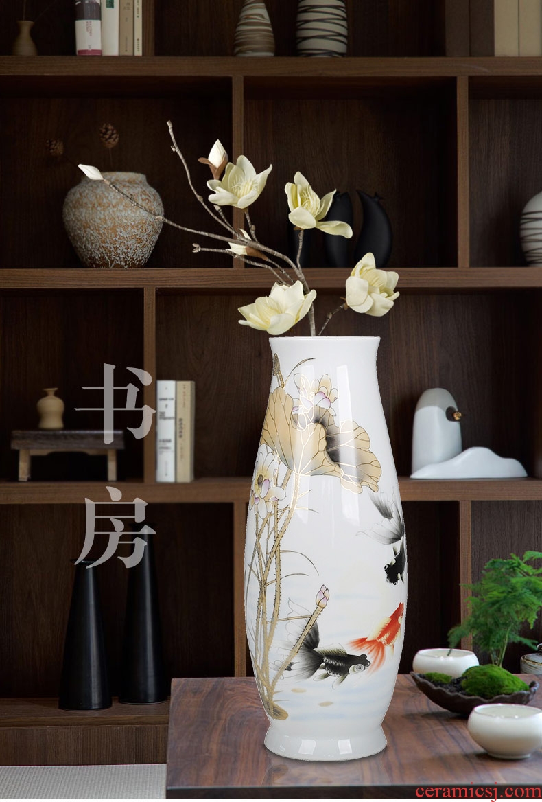 Europe type restoring ancient ways of pottery and porcelain vase of large sitting room dry flower vase hydroponic lucky bamboo home furnishing articles - 595322019675