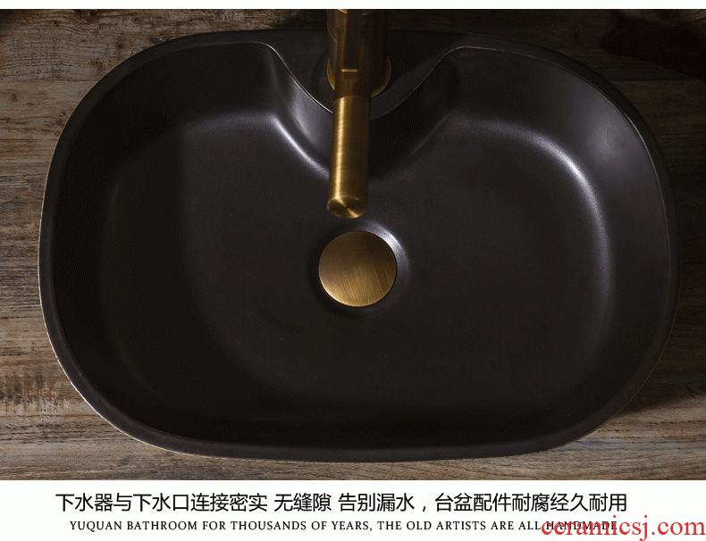 Basin of Chinese style restoring ancient ways is the stage art ceramic lavatory basin that wash a toilet lavabo household balcony