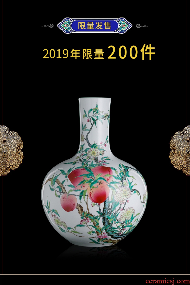 Better sealed kiln archaize carmine pastel large vases, home furnishing articles ceramic home sitting room adornment mei bottle by hand - 569878494453