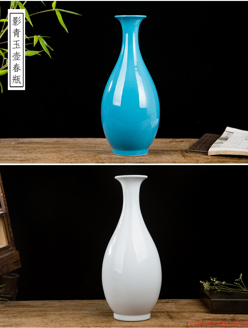 Jingdezhen sitting room of I and contracted creative flower arranging furnishing articles home decoration ceramic dry flower vase floral arrangements