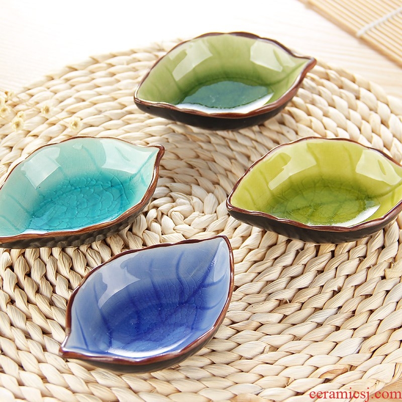 Ceramic creative Japanese snacks flavor dish mini soy sauce vinegar small plate plate household dip bowl touch water pickle