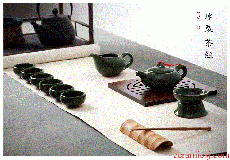 Contracted household of Chinese style kung fu tea cup tea set a set of ceramic tea set with the teapot