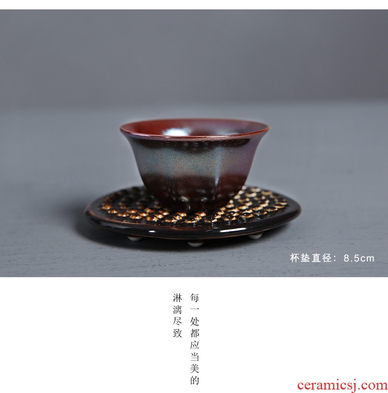 Auspicious edge kiln tea set of household ceramic teapot teacup tureen masterpieces of a complete set of kung fu tea set gift boxes