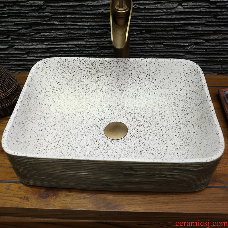On bonsai, ceramic lavabo that defend bath lavatory basin, art basin carved restoring ancient ways