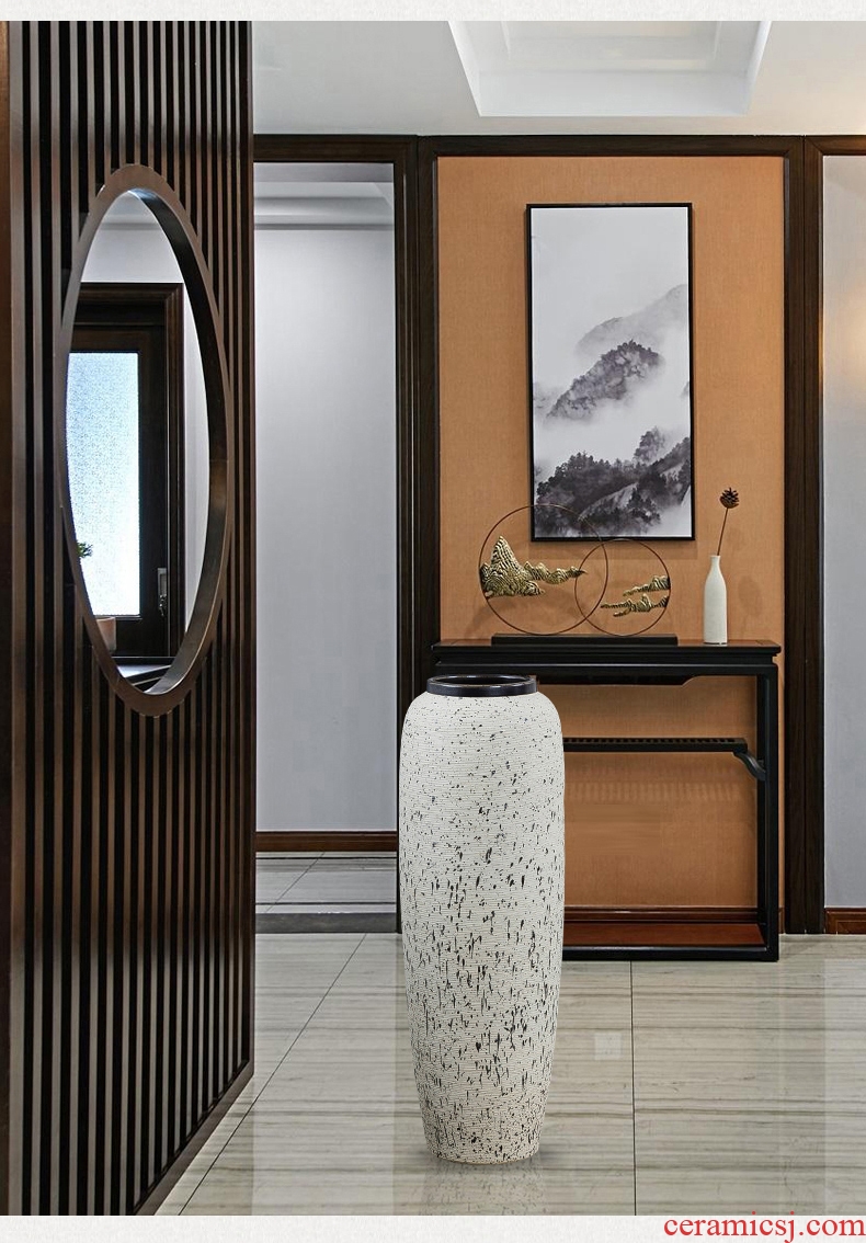 American Chinese drawing modern household ceramic vase restaurant sample room sitting room of large vases, furnishing articles - 588161472215