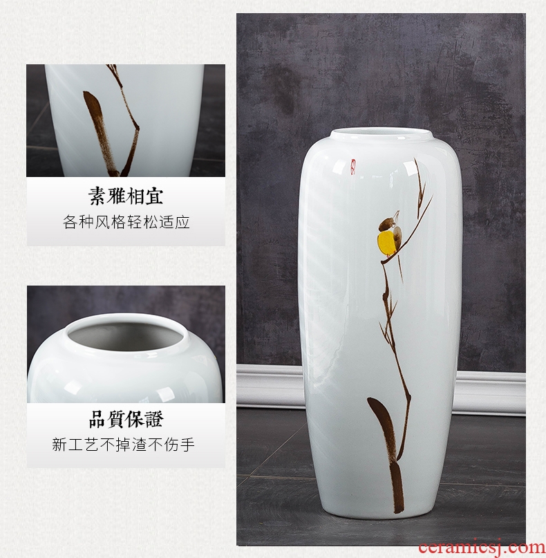 No flower arranging ground suit large ceramic vase contracted household TV ark, Nordic flower arrangement sitting room adornment is placed - 602087775530