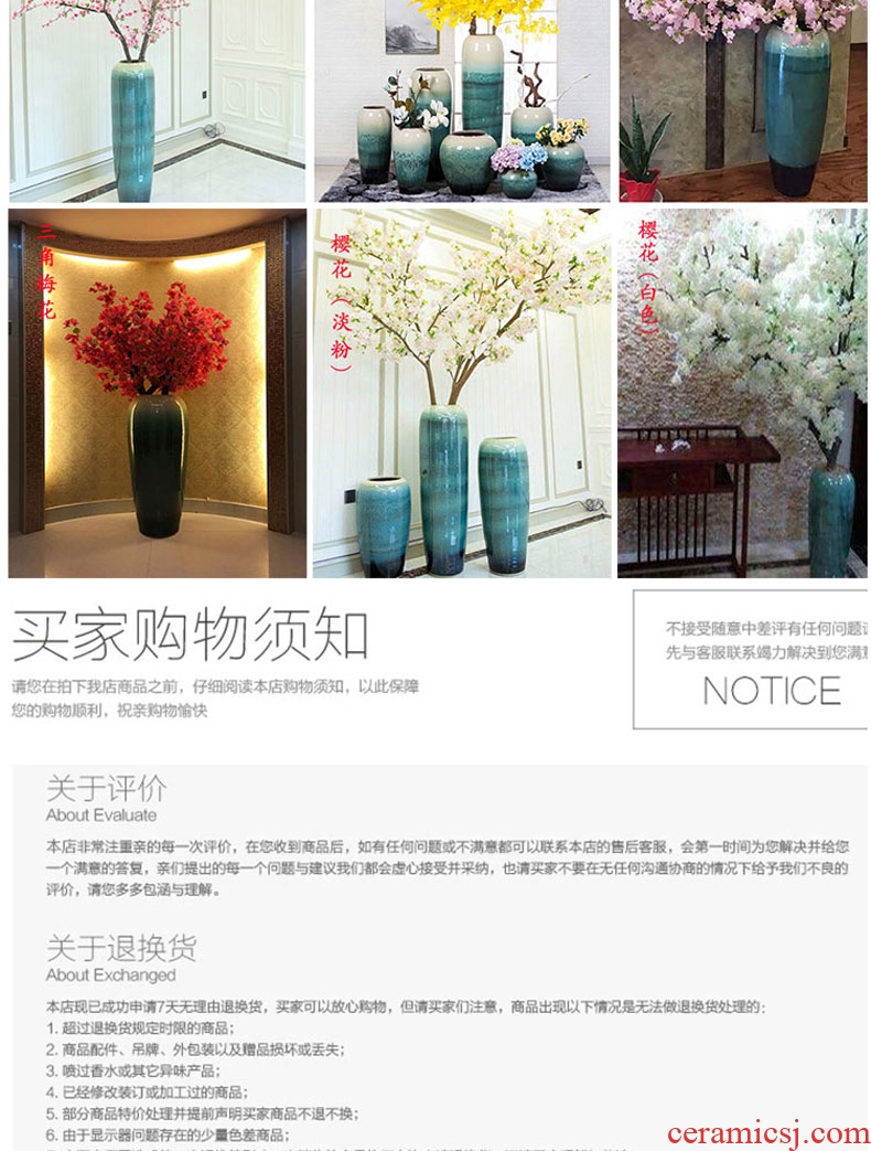 Jingdezhen ceramics vase of large sitting room hotel opening gifts - 600256471683 large porcelain home decoration furnishing articles