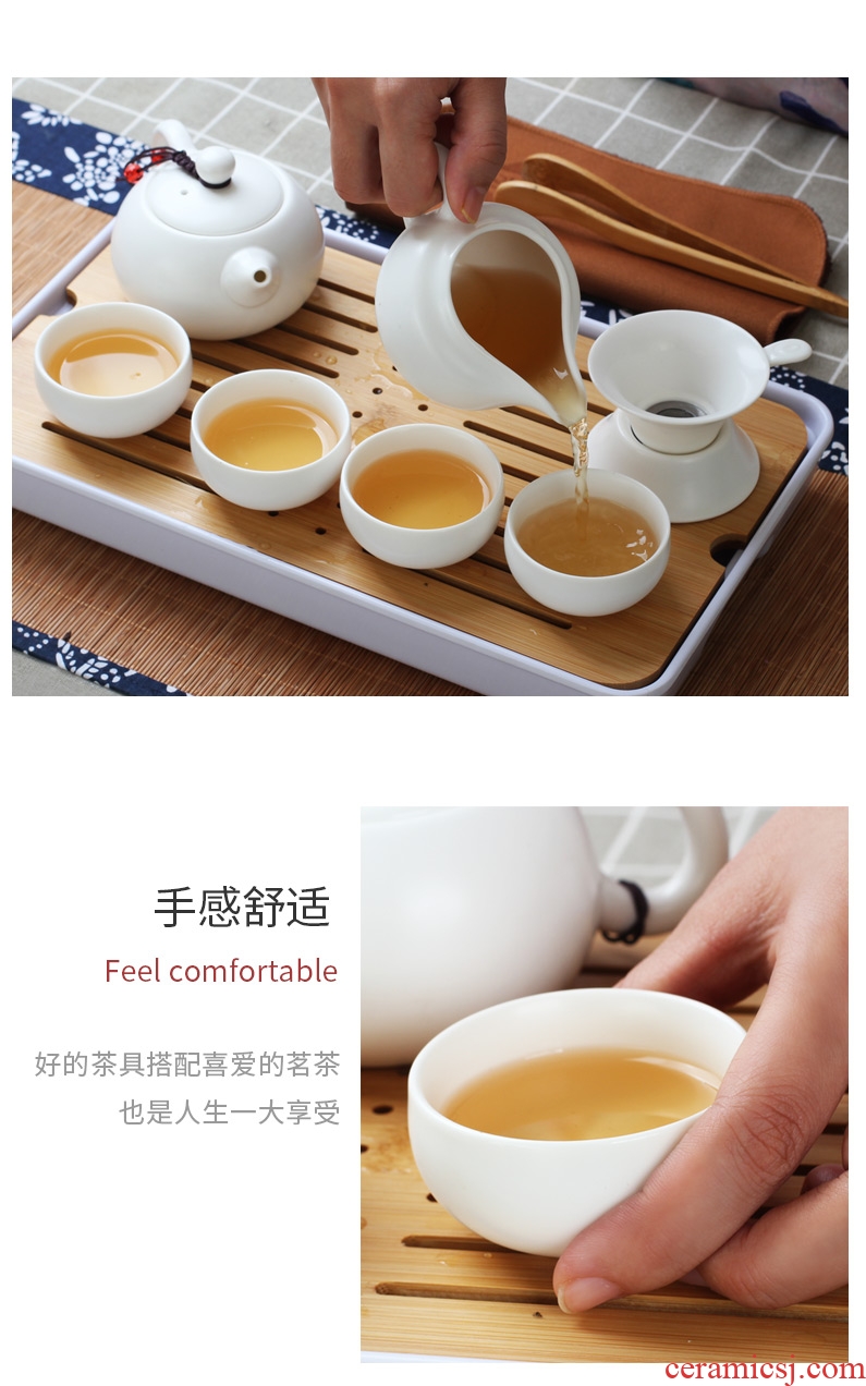 Travel kung fu tea set porcelain crack cup home your up with a pot of 22 man is suing portable bag in ceramics