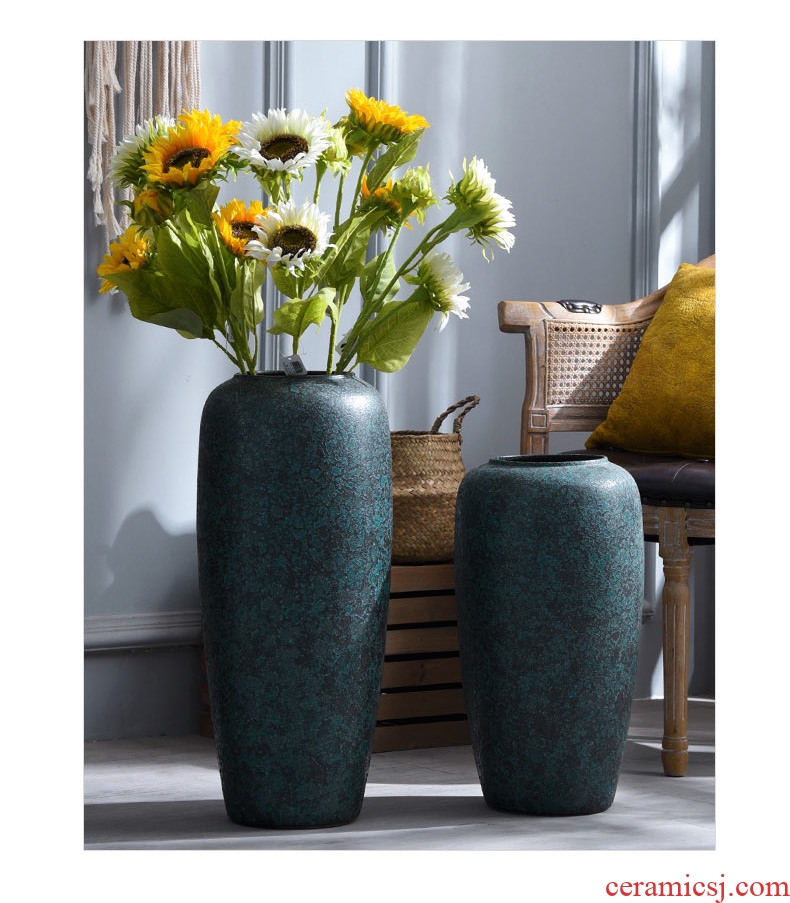 On big fish expressions using ceramic vase to see ou sitting room dry flower arranging flowers, flower implement designer furniture furnishing articles - 603349256774