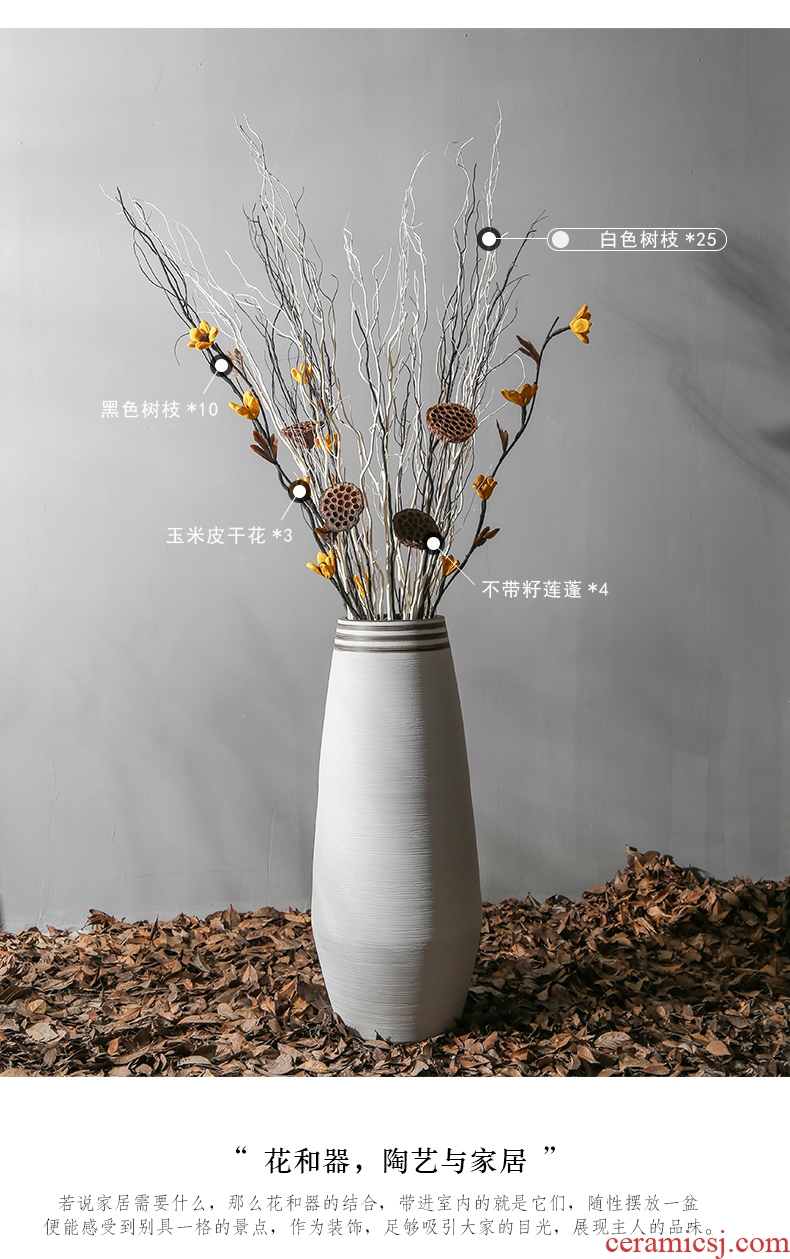 Jingdezhen ceramics of large vases, flower arranging Jane European I and contracted sitting room adornment handicraft furnishing articles - 597180697163