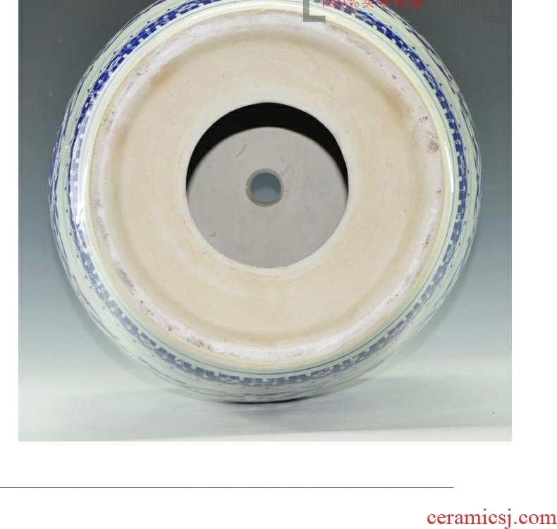 Blue and white apple continuous grain of jingdezhen ceramics who cooler who crafts home furnishing articles adornment