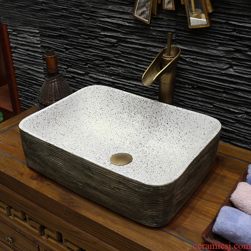 On bonsai, ceramic lavabo that defend bath lavatory basin art basin carved restoring ancient ways