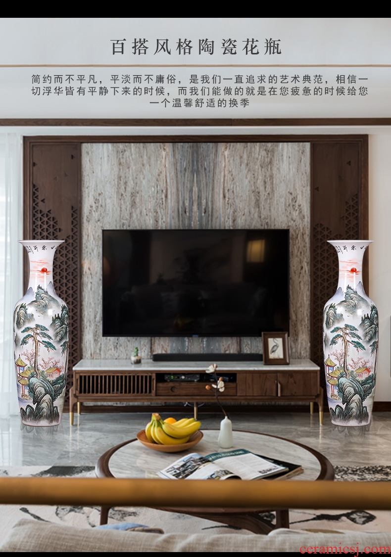 Jingdezhen ceramics Chinese antique yellow peony phoenix flower vases, classical household decorations furnishing articles - 599191503176