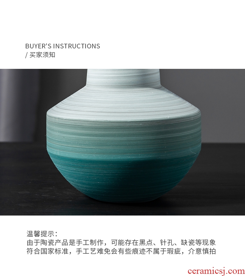 Jingdezhen guanyao open big archaize ceramic vase piece of porcelain home furnishing articles sitting room adornment flowers, TV ark - 601072237201