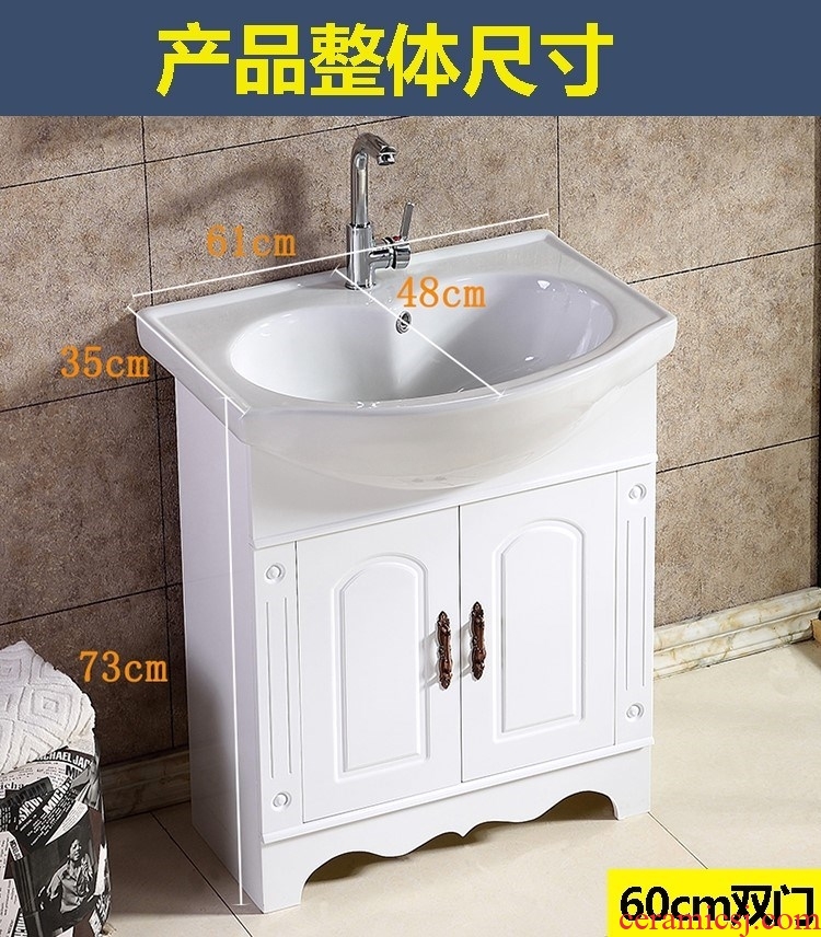Sink to the ground sinks ark waterproof hand basin that wash bath type european-style combination pool ceramic lavabo alone