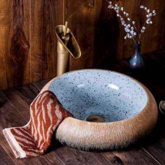 Jingdezhen ceramic lavabo stage basin new round basin of Chinese style art move household hotel toilet