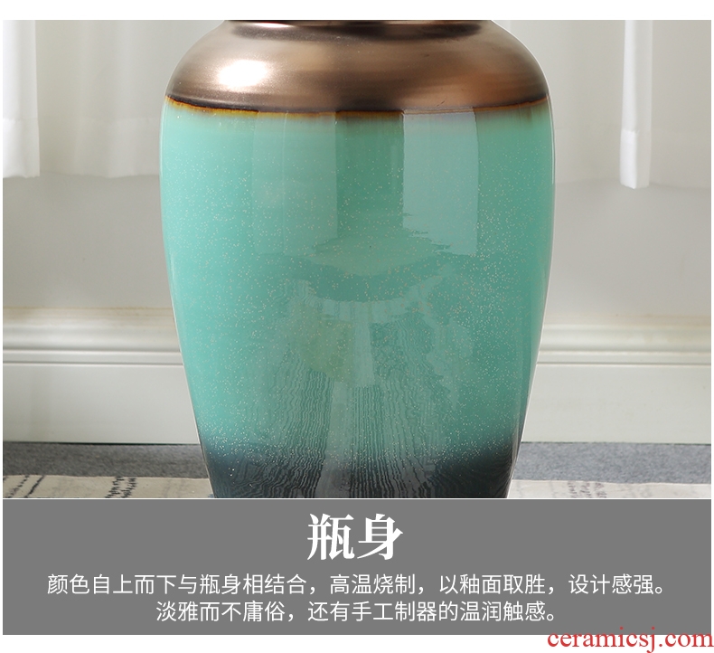 Jingdezhen ceramics lucky bamboo vase of large modern fashion hotel ou the sitting room porch place - 600624266456
