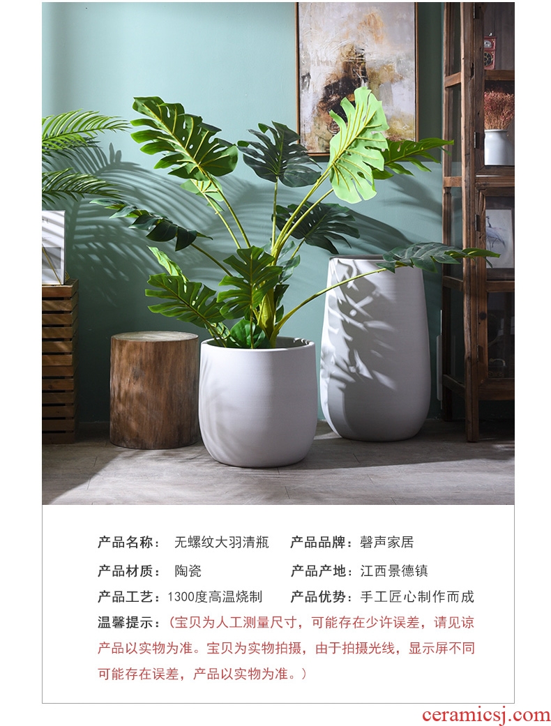 Jingdezhen ceramic vase of large hotel sales department between example club large vases, flower, flower arranging furnishing articles - 605627519408