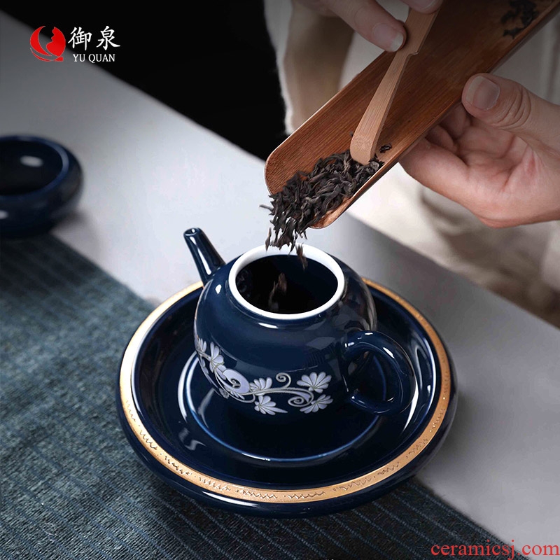 Imperial springs, fuels the teapot with manual small teapot tea exchanger with the ceramics filter single pot of kung fu tea set Chinese style