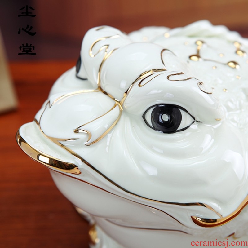 Dust heart new ceramic maxim inlaying toads furnishing articles household act the role ofing is tasted golden cicada tree toad opening gifts wind