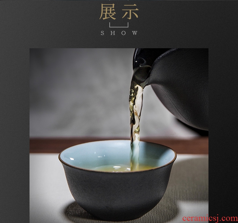Ceramic cups and hall kung fu tea tasted cup master cup contracted tea cup pure manual small sample tea cup