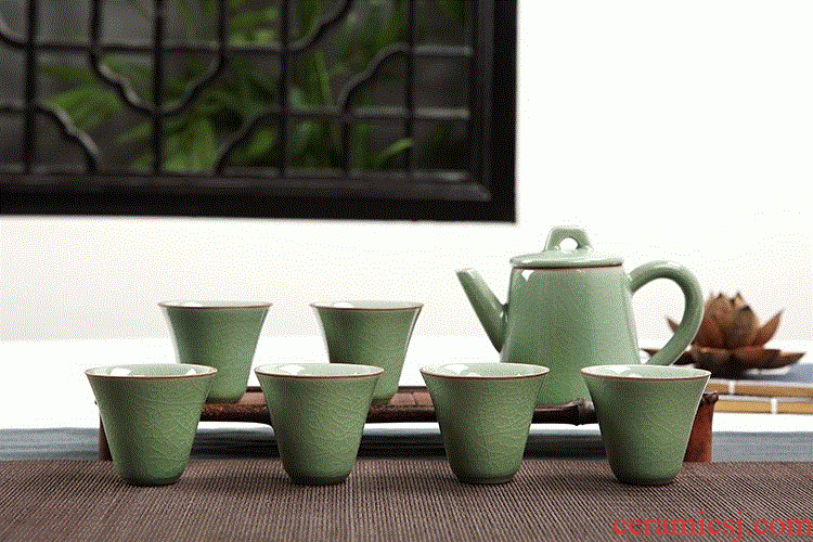 Contracted household of Chinese style kung fu tea cup tea set a set of ceramic tea set with the teapot