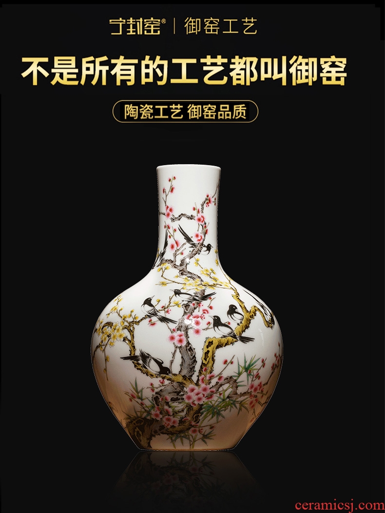 Better sealed up the hand - made big vase general blue and white porcelain jar of archaize sitting room place jingdezhen ceramic decorations - 599224021482