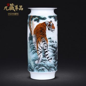 Famous hand-painted pastel ideals vase of jingdezhen ceramics household flower arrangement sitting room TV ark furnishing articles