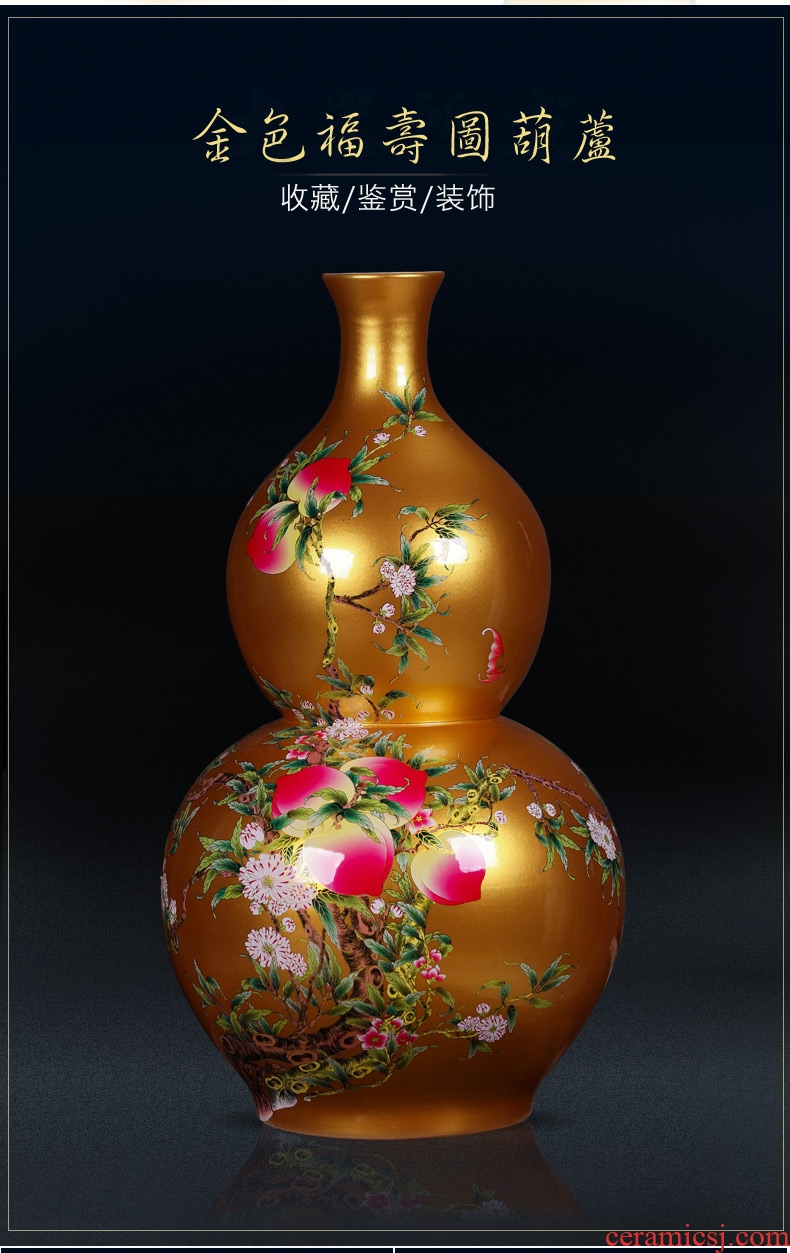Jingdezhen ceramics big blue and white porcelain vase splendid sunvo hotel decoration sitting room place large landing - 603484614326