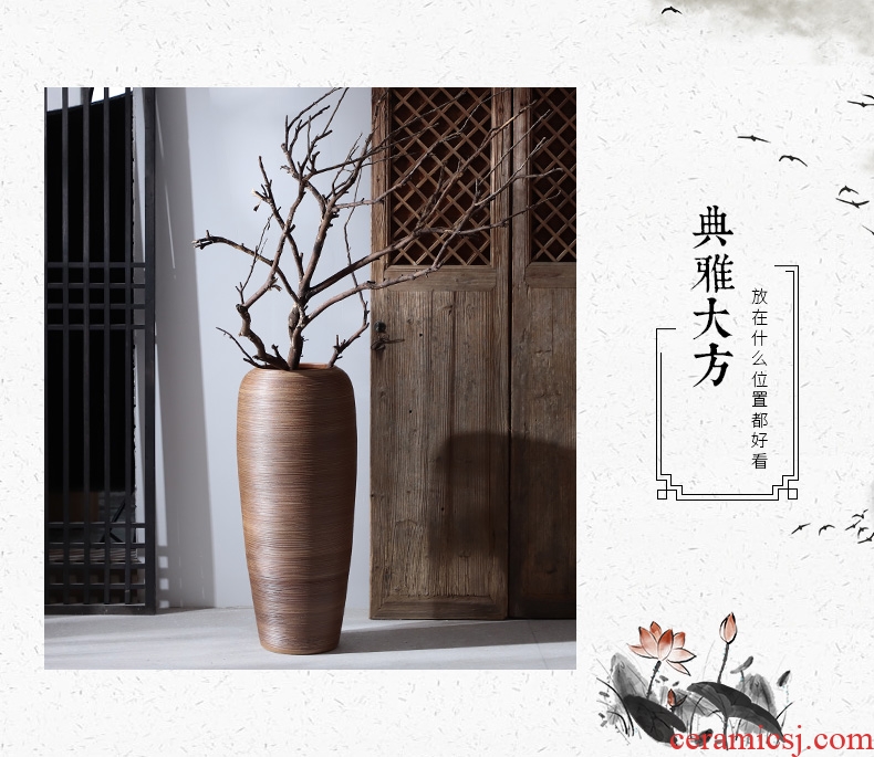 Jingdezhen ceramics vase antique blue - and - white large flower arranging implement new porch sitting room of Chinese style household act the role ofing is tasted furnishing articles - 583295609150