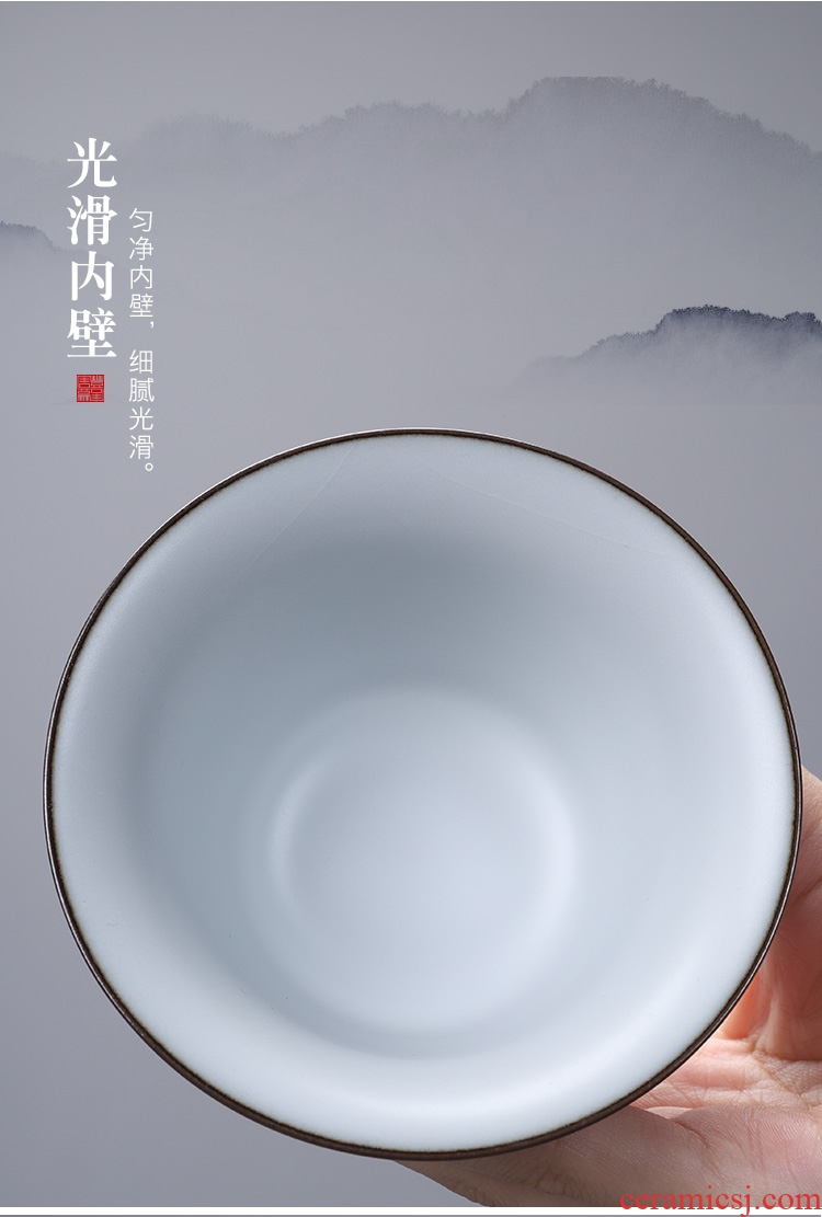 Tang Xian hand-painted tureen tea bowl is a single tea bowl three kunfu tea tureen ceramic tea set tureen cups