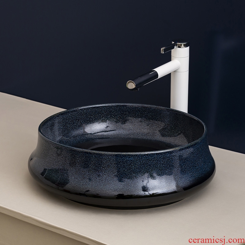 Stage basin balcony home for wash basin sink basin ceramic toilet lavatory circle of European art