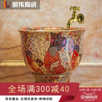 JingWei jingdezhen ceramic mop mop pool pool continental basin of mop mop pool mop basin rainbow
