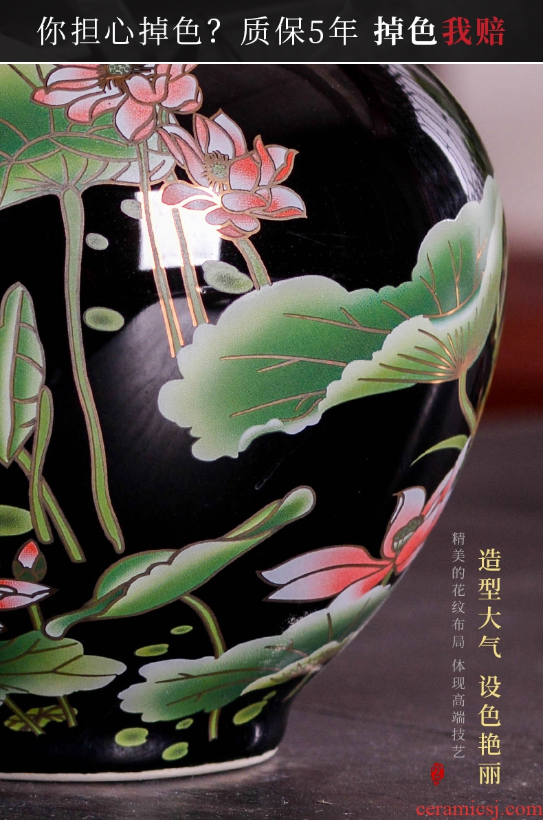 Jingdezhen ceramics vase furnishing articles TV ark dried flower flower arranging the modern Chinese style household sitting room adornment porcelain