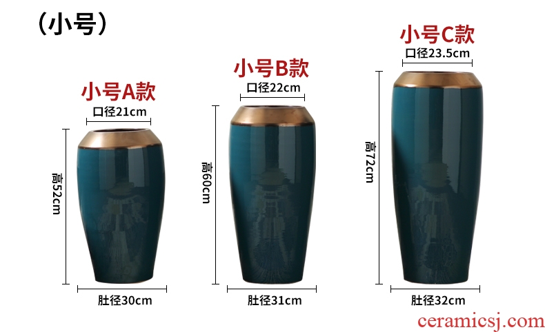 Jingdezhen new Chinese style of large vases, furnishing articles sitting room hotel villa clubhouse decorations ceramics large floral outraged - 600317618219
