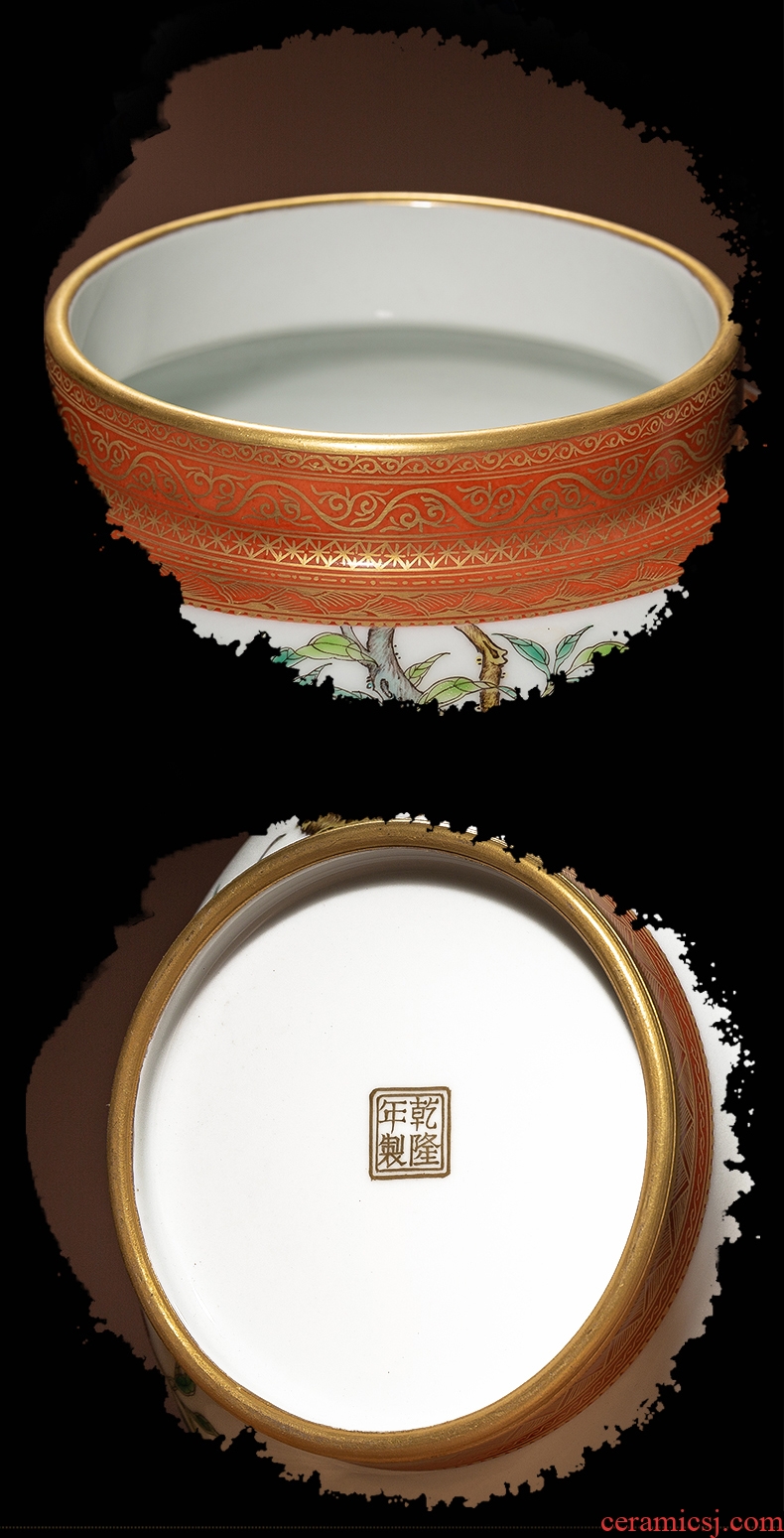 Blue and white porcelain jingdezhen ceramic vase sitting room place large antique Chinese style household decorative vase TV ark - 598579364327