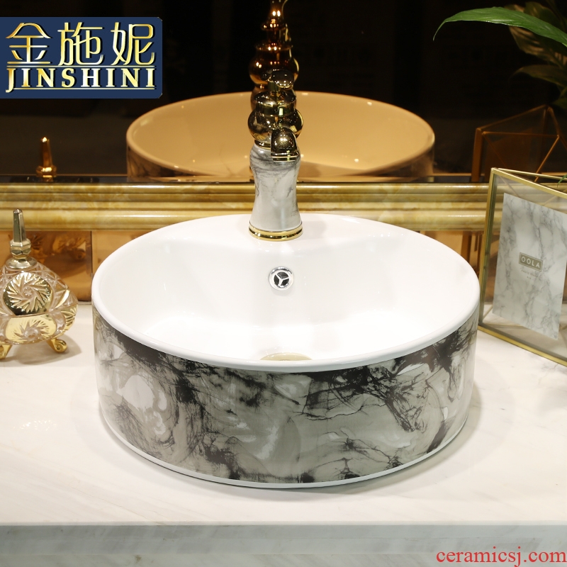 Ceramic art on the stage basin sink restoring ancient ways round the small family household toilet small creative for wash basin