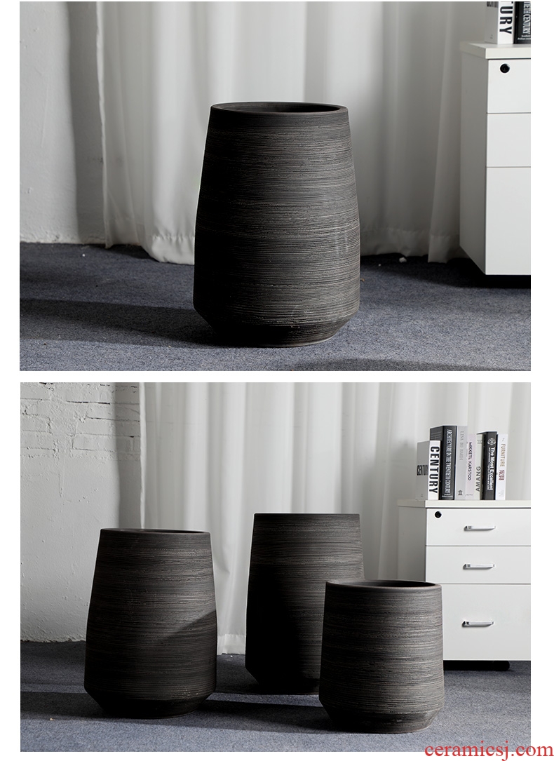 Jingdezhen ceramics big vase live TV ark, gourd landing place to live in the sitting room porch decoration - 600120600501