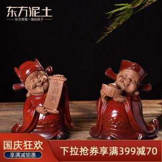 Oriental ceramic clay jinbang title furnishing articles creative home students book room entrance gift blessing decorations