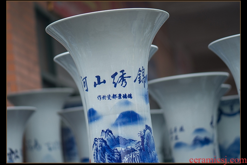 Jingdezhen ceramic creative European I and contracted large vase flower flower theme hotel furnishing articles - 22272223477