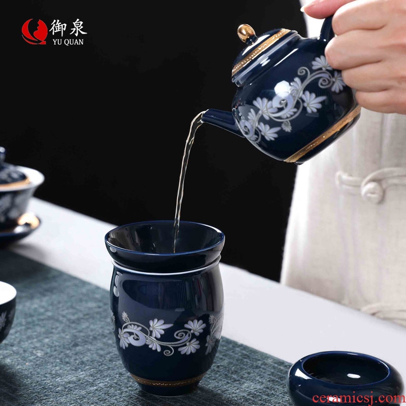 Imperial springs, fuels the teapot with manual small teapot tea exchanger with the ceramics filter single pot of kung fu tea set Chinese style