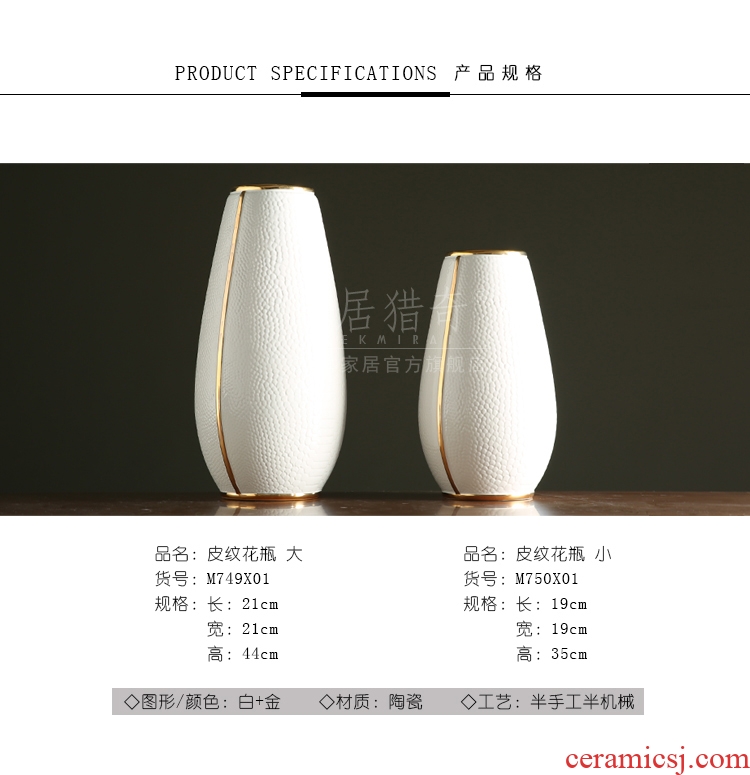 Restoring ancient ways of jingdezhen ceramic furnishing articles sitting room be born creative coarse pottery big vase crafts new Chinese style is contracted flower arrangement - 567275456730
