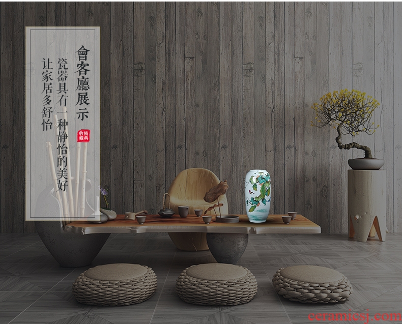 Jingdezhen ceramics hand - made the master of landscape painting large vases, flower arranging new Chinese style porch decoration furnishing articles - 606443511735