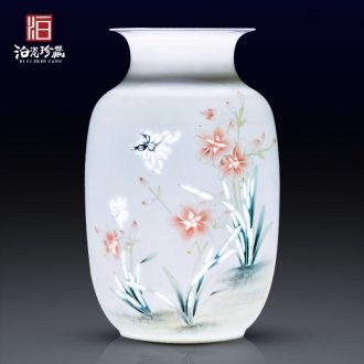 Jingdezhen ceramics hand - made flower vase new TV ark, sitting room porch decoration of Chinese style household furnishing articles furnishing articles