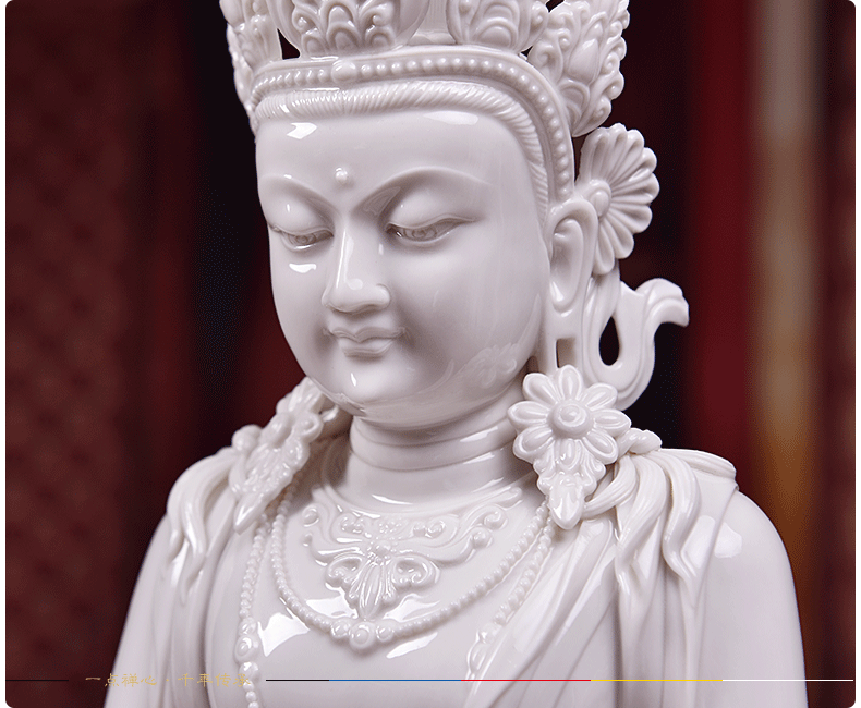Bm furnishing articles ceramic Buddha vairocana Buddha worship Tibetan Buddhism art 16 inches amitayus