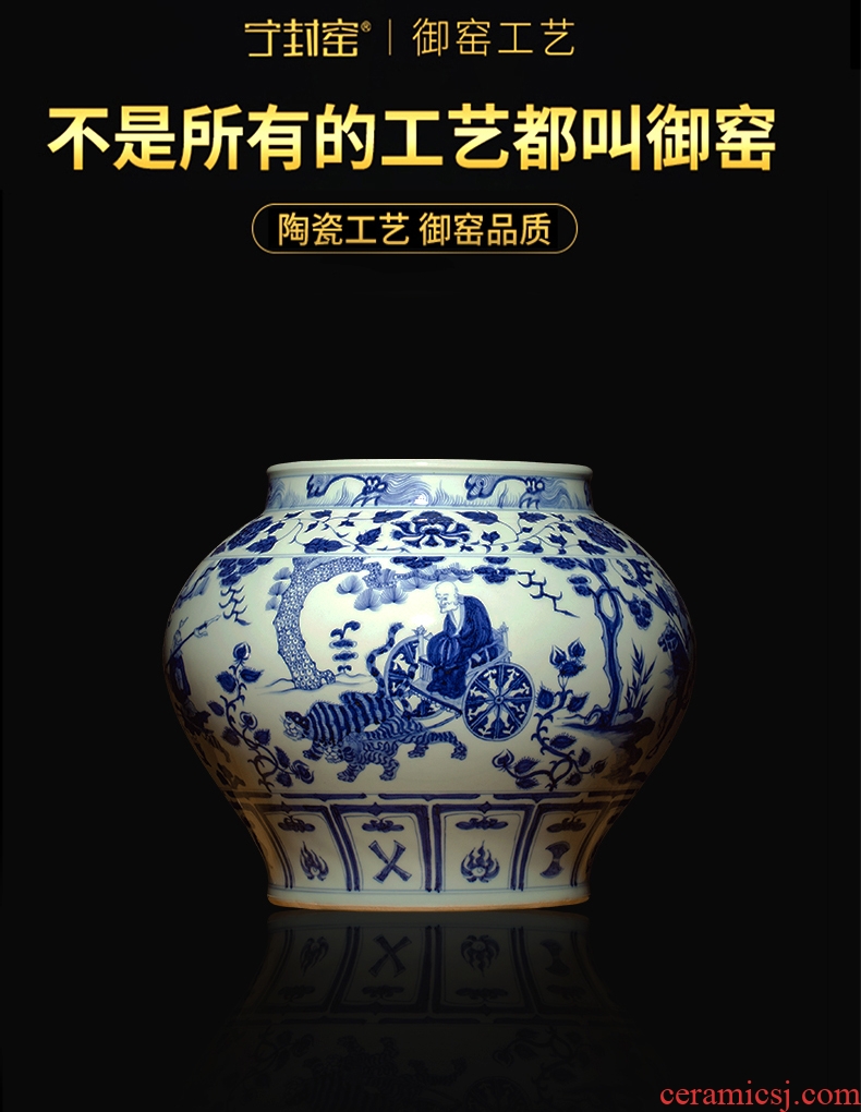Better sealed up with jingdezhen ceramic antique big vase famille rose flower flask high furnishing articles rich ancient frame accessories - 566586633106