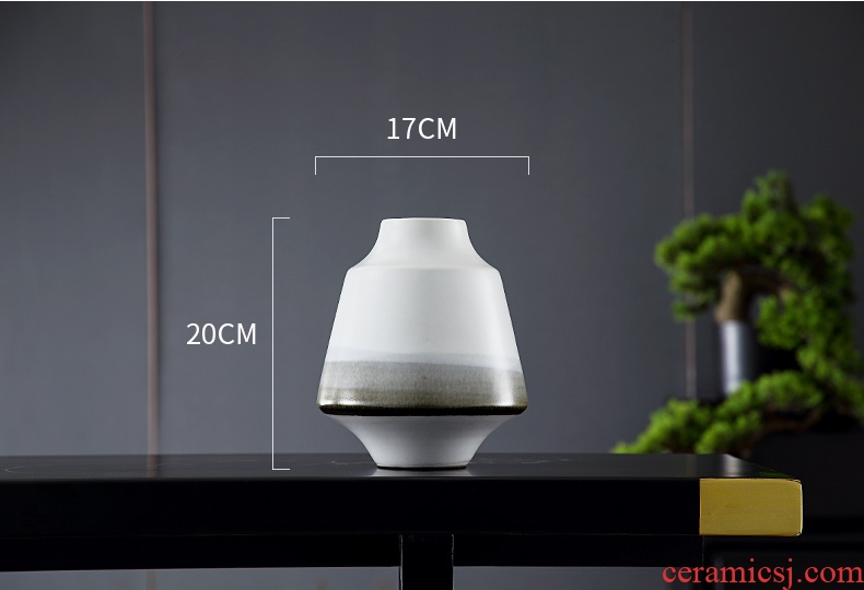 New Chinese style lamp is acted the role of form a complete set of furnishing articles ceramic vases, cut the modern minimalist art hand-painted decorative landscape